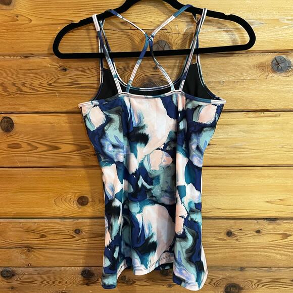 GAIAM Sodalite Blue Shine Bra Tank Size XS - Picture 2 of 5